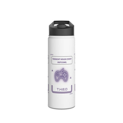 Personalized Initial Quote Controller Stainless Steel Water Bottle