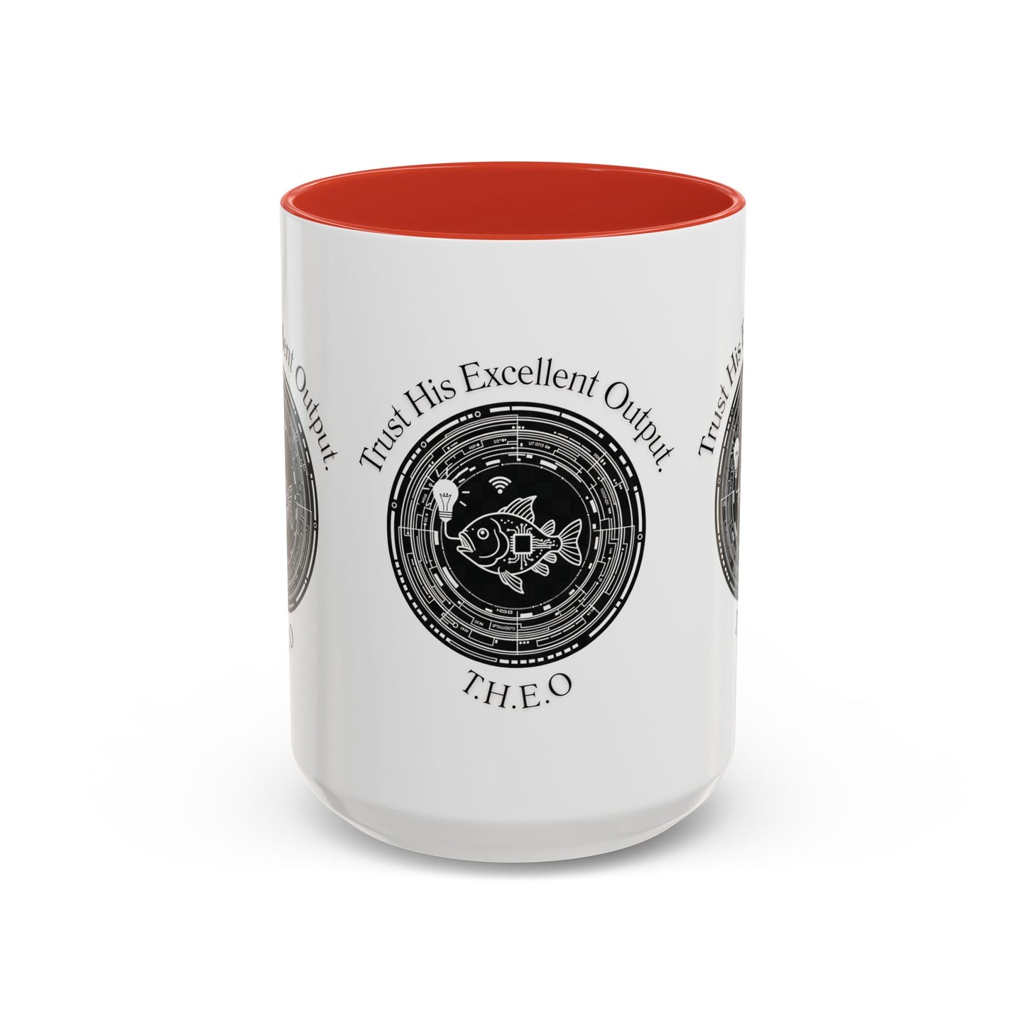 Personalized Spiritual Fish Accent Coffee Mug