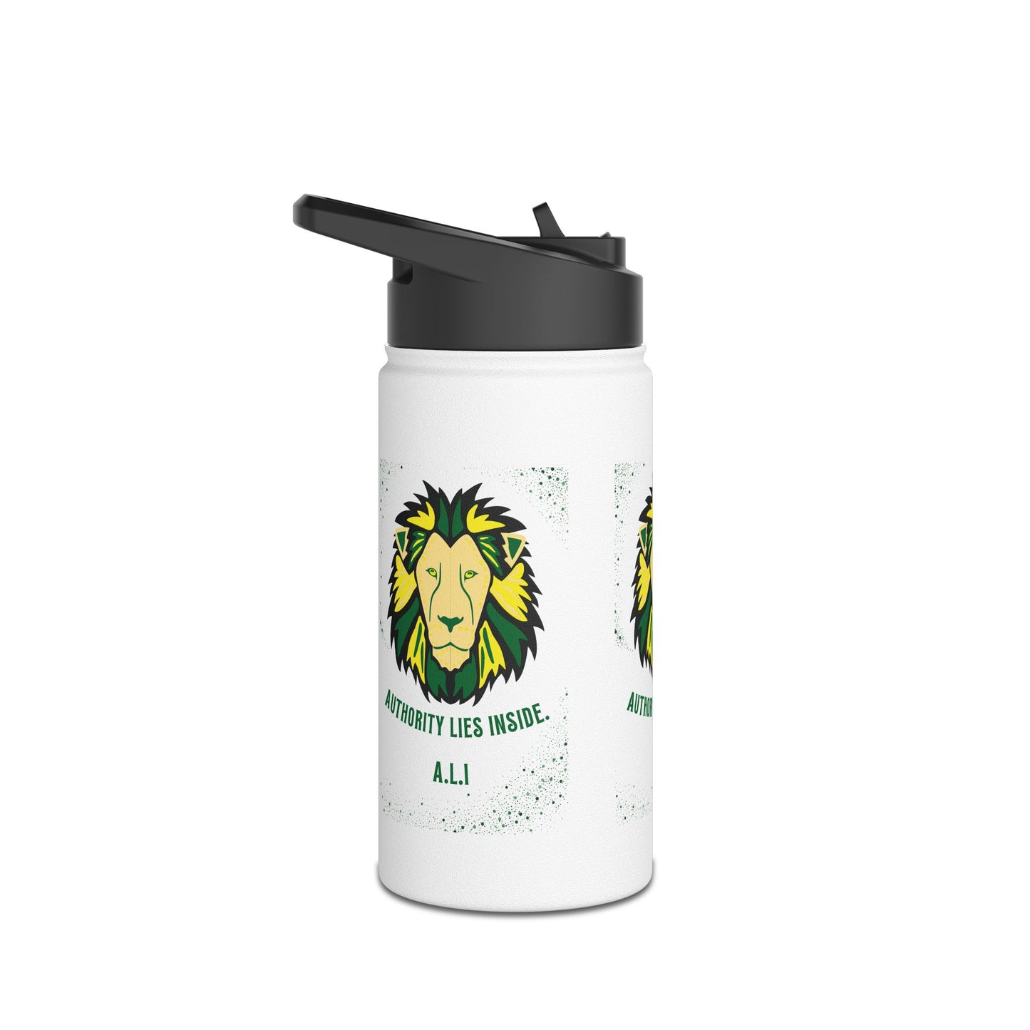 Personalized Initial Quote Lion Stainless Steel Water Bottle