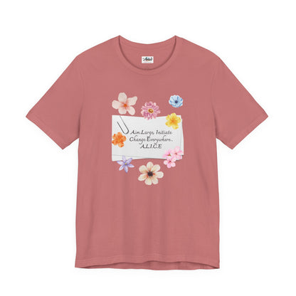 Personalized Floral Note Tee