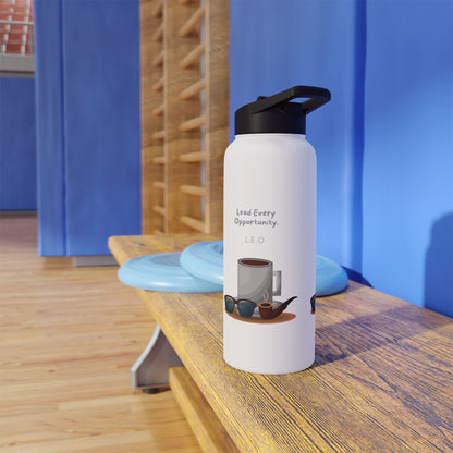 Personalized Initial Quote Sunglasses and Coffee Stainless Steel Water Bottle