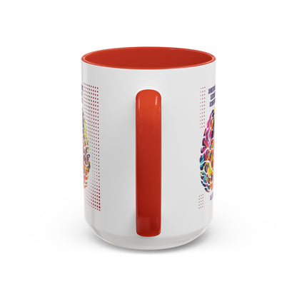 Personalized Initial Brain Accent Coffee Mug
