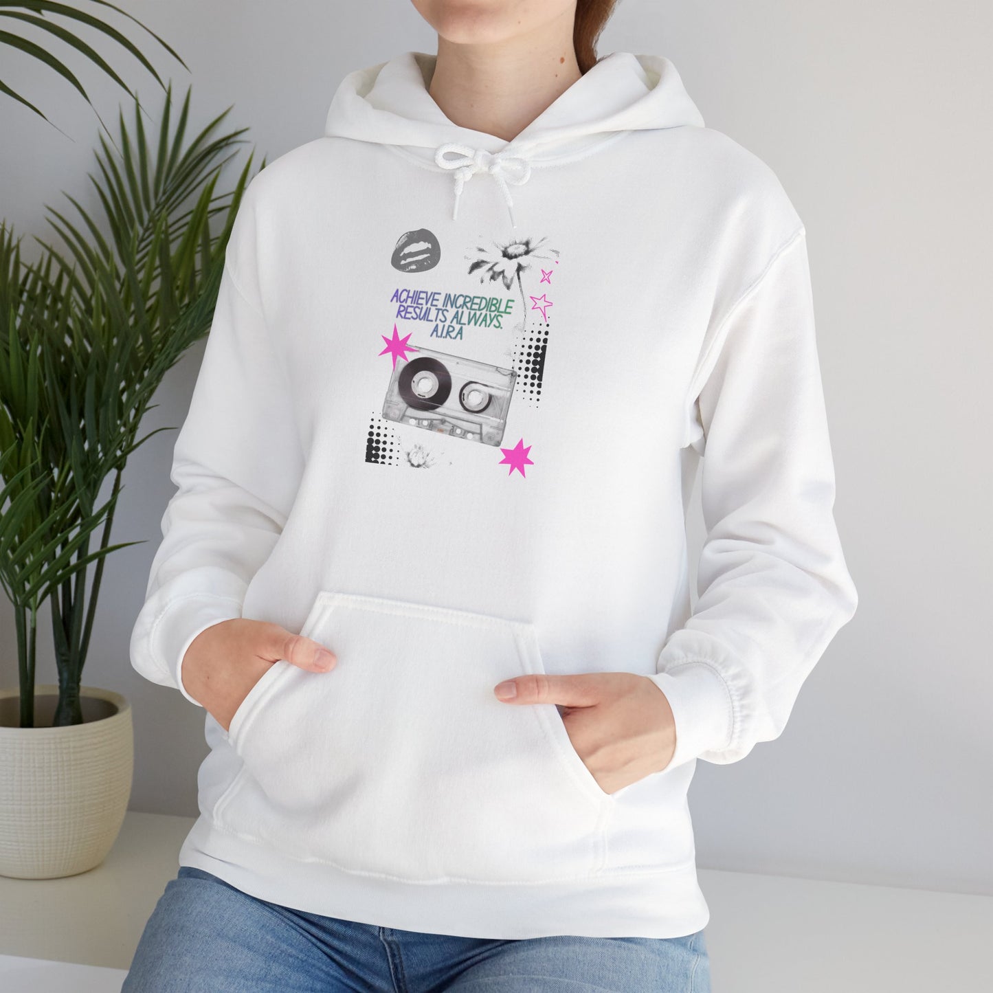 Personalized Cassette Vibes Hooded Sweatshirt