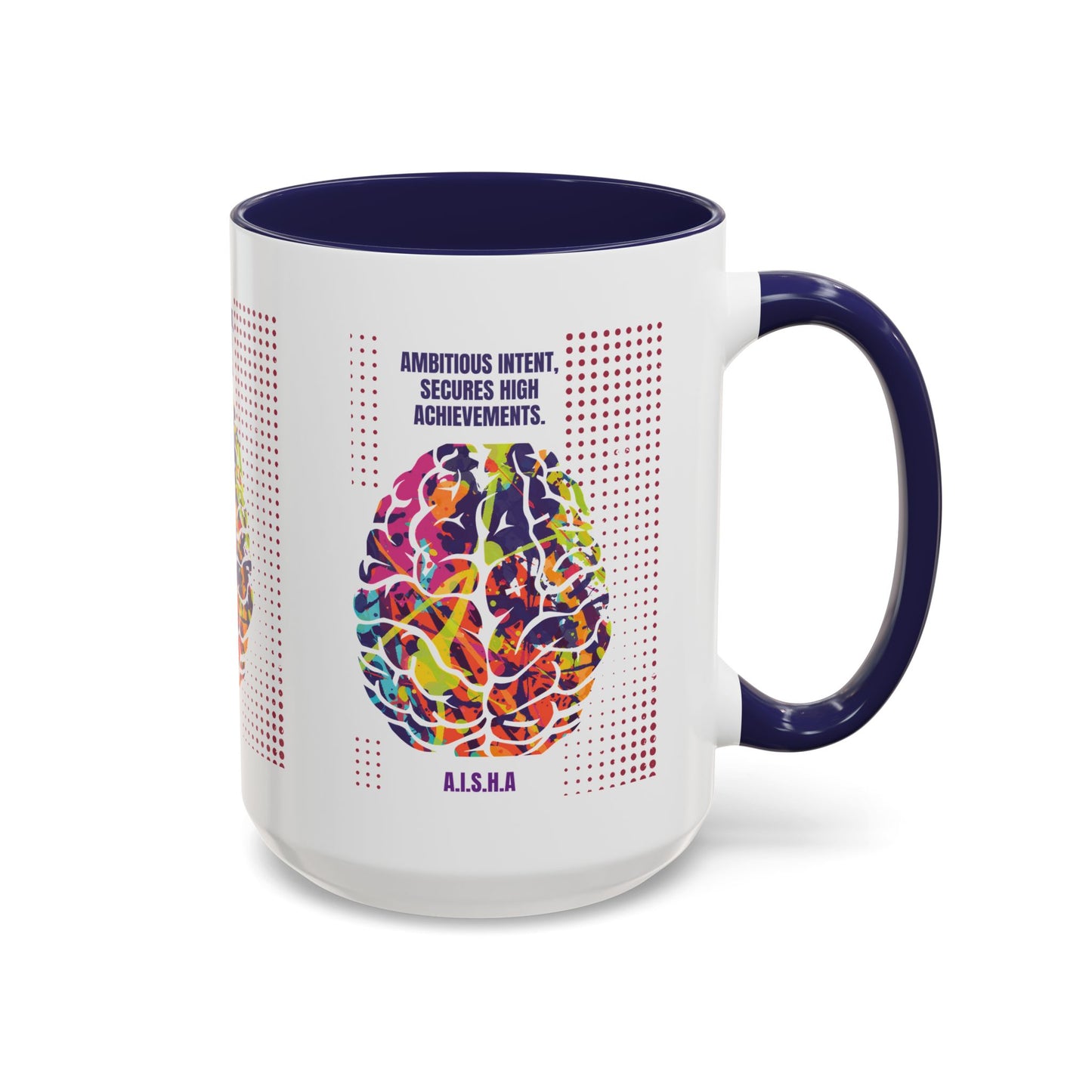 Personalized Initial Brain Accent Coffee Mug
