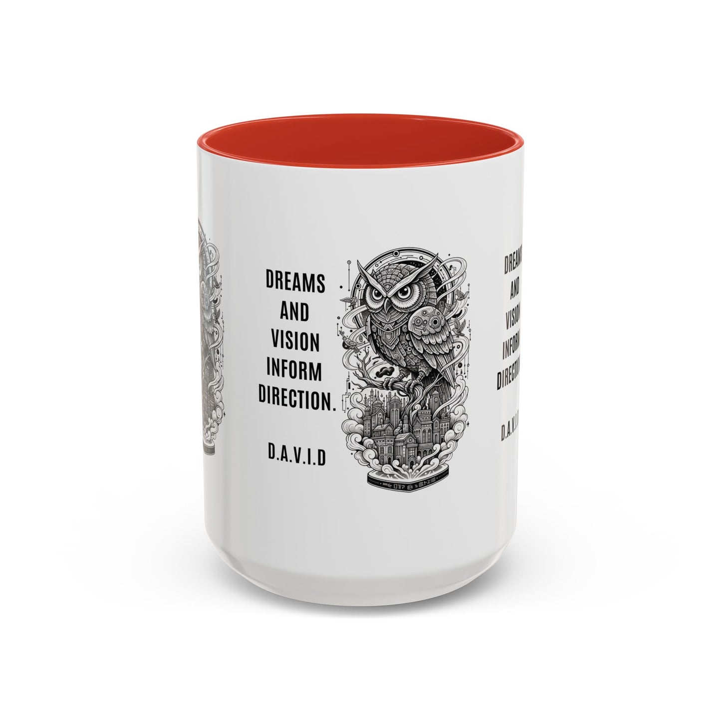 Personalized Owl Vision Accent Coffee Mug