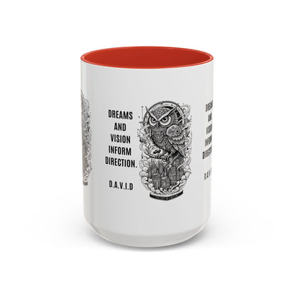 Personalized Owl Vision Accent Coffee Mug