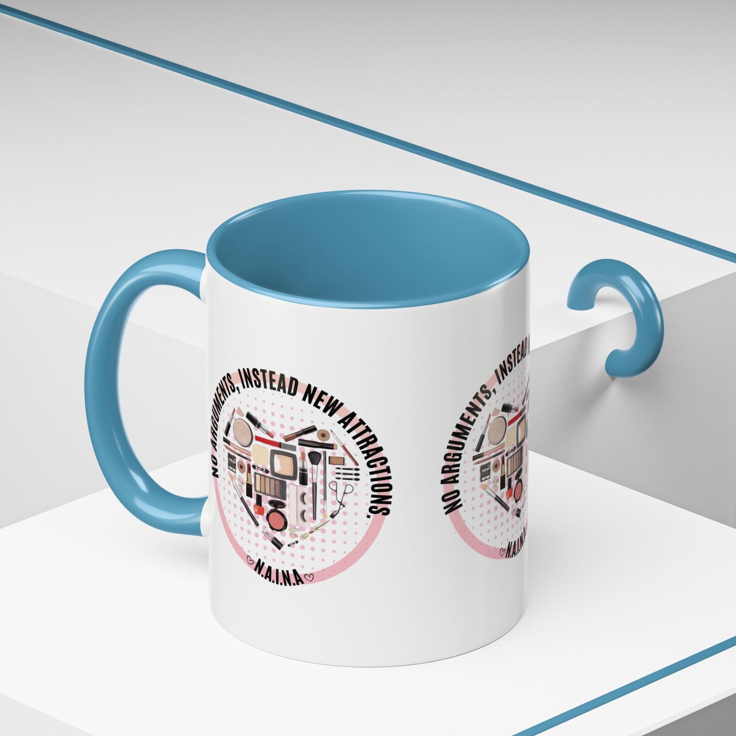 Personalized Cosmetic Heart Accent Coffee Mug