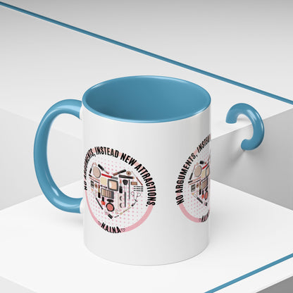 Personalized Cosmetic Heart Accent Coffee Mug