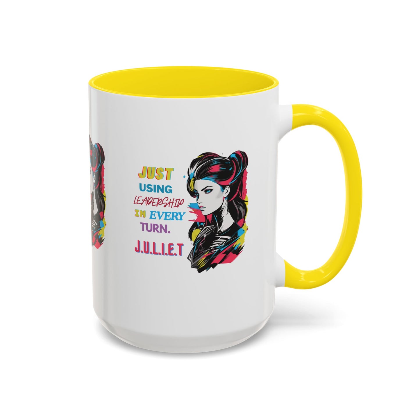 Personalized Vintage Girl Accent Coffee Mug