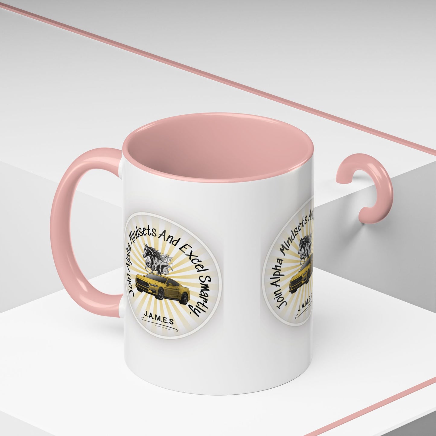 Personalized Car with Horse Accent Coffee Mug