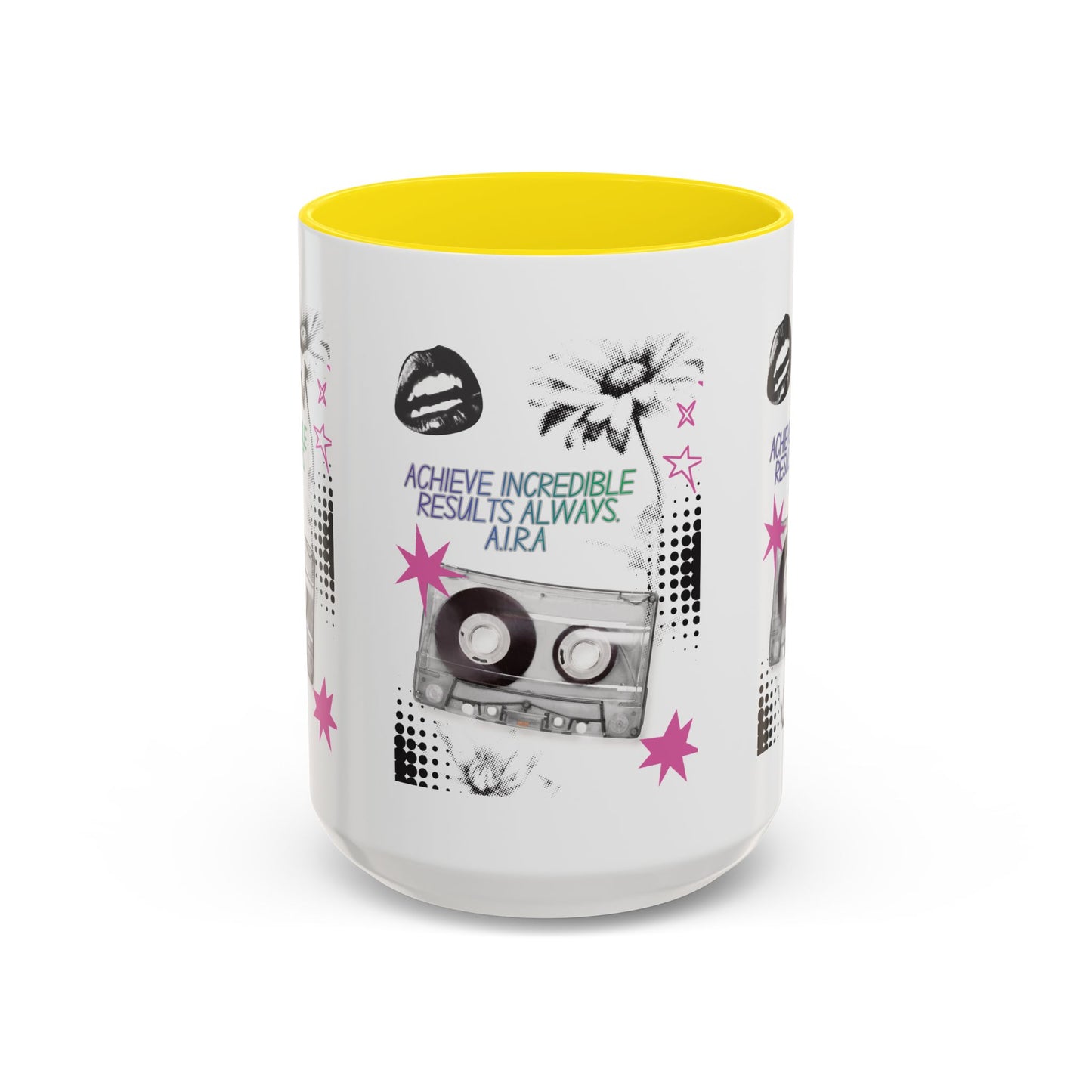 Personalized Cassette Vibes Accent Coffee Mug