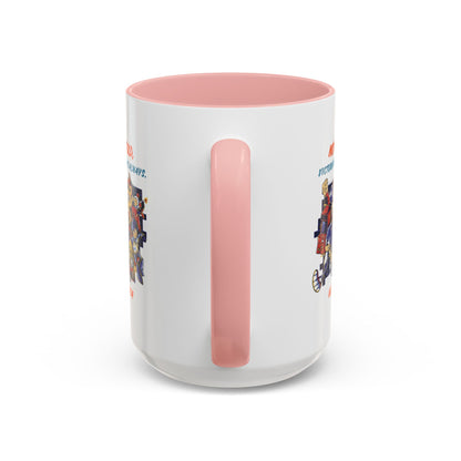 Personalized Victory Cartoon Accent Coffee Mug
