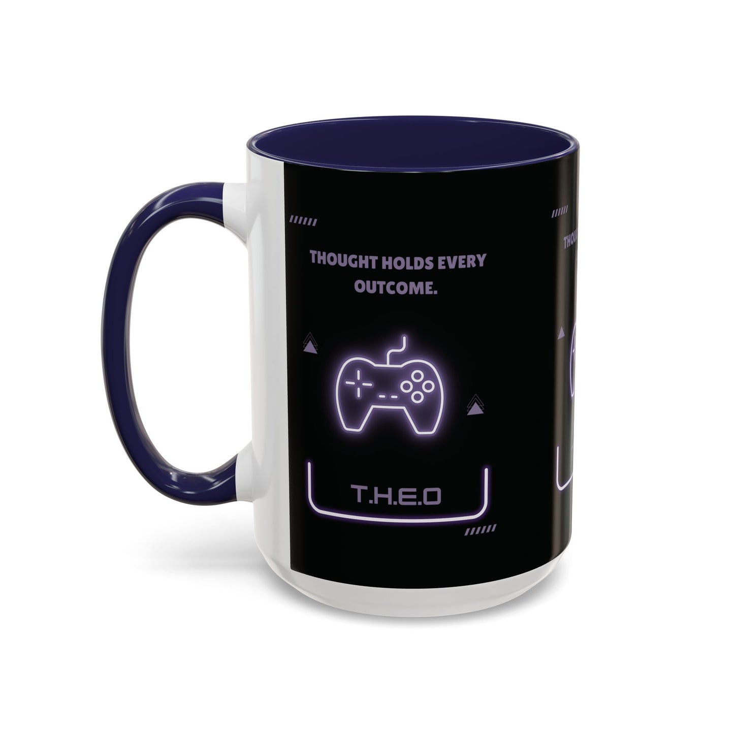 Personalized Initial Game Controller Accent Coffee Mug