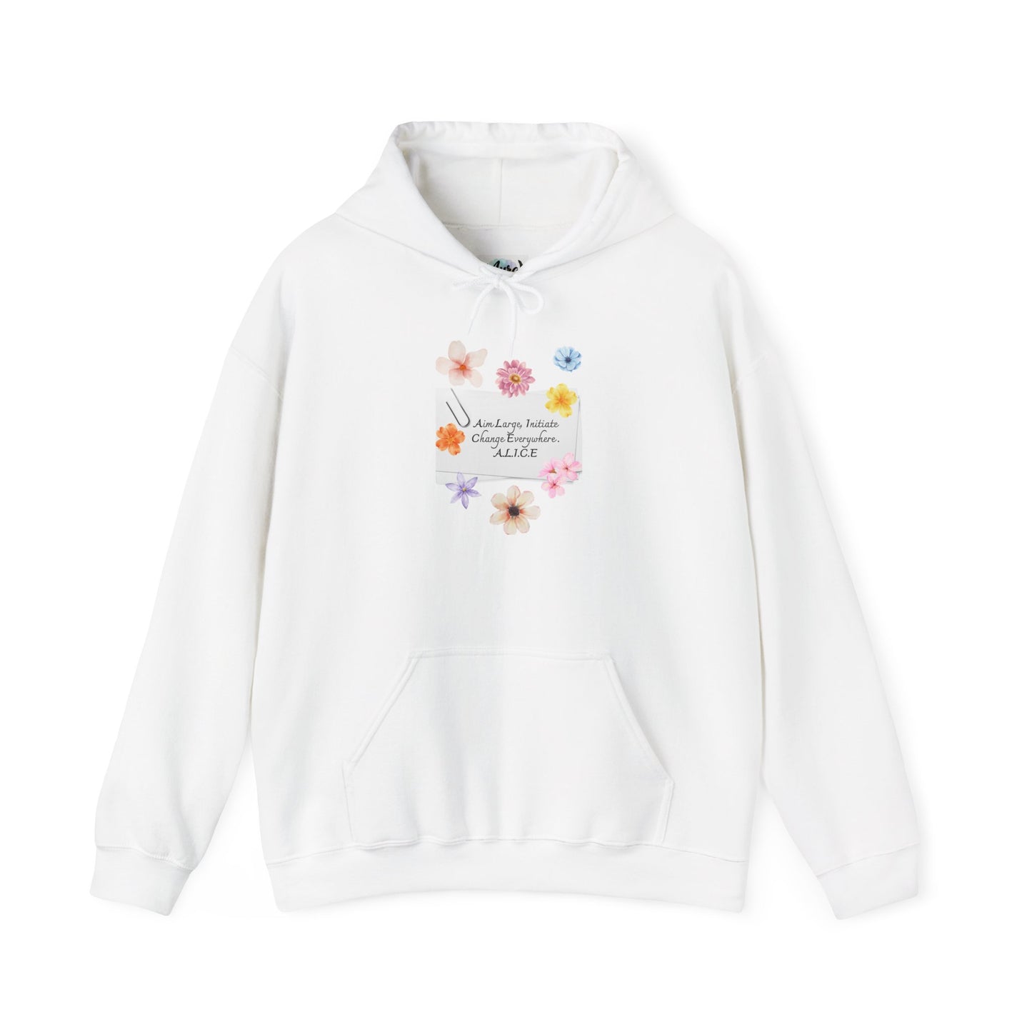 Personalized Floral Note Hooded Sweatshirt