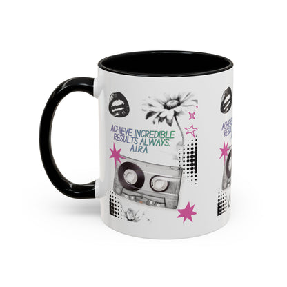 Personalized Cassette Vibes Accent Coffee Mug