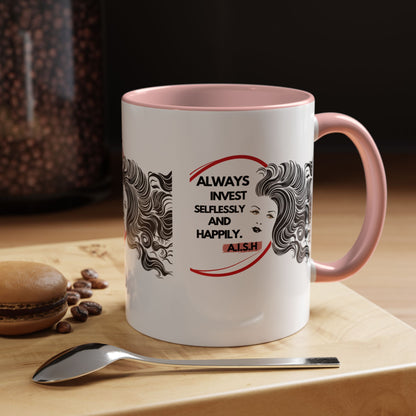 Personalized Inspirational Girl Accent Coffee Mug