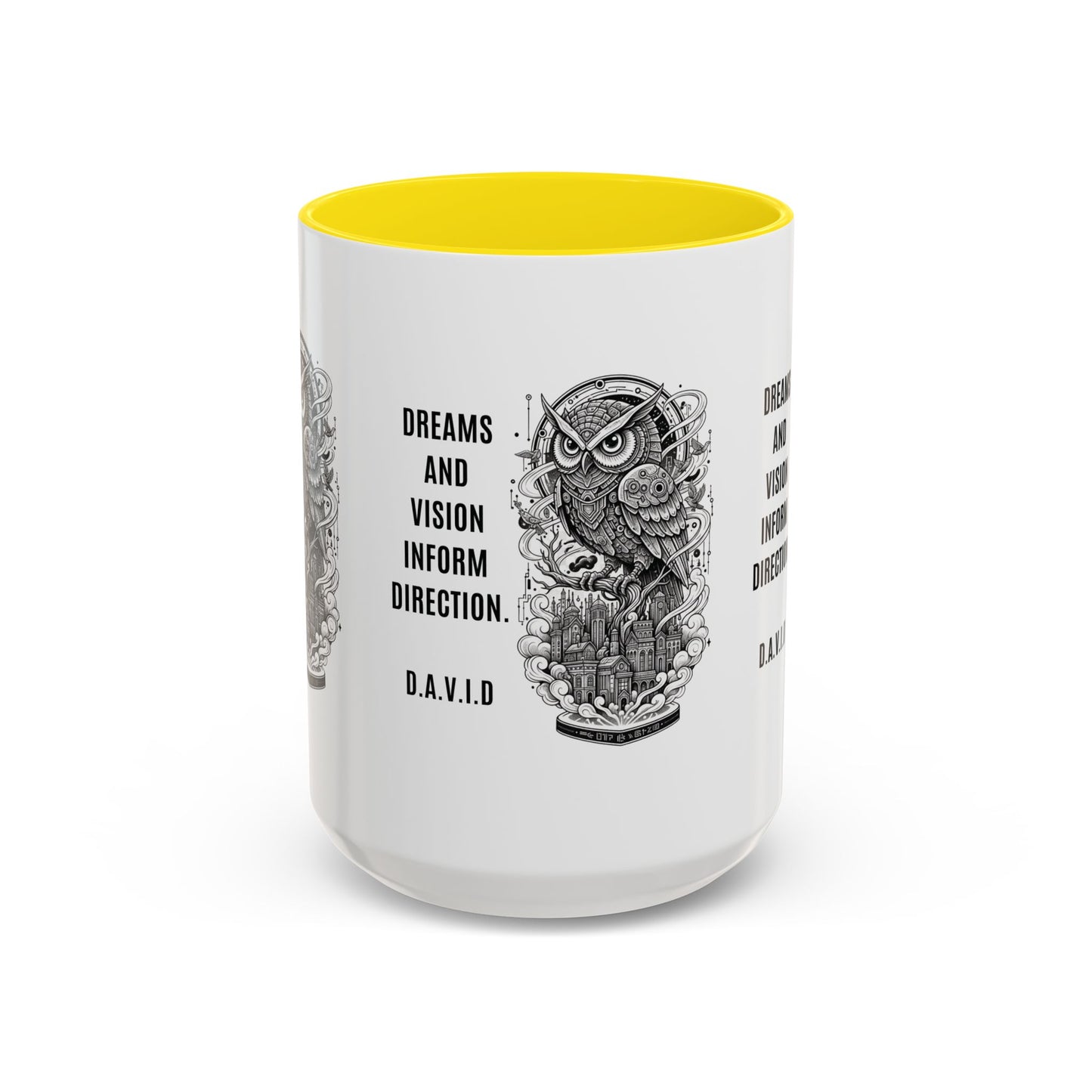 Personalized Owl Vision Accent Coffee Mug