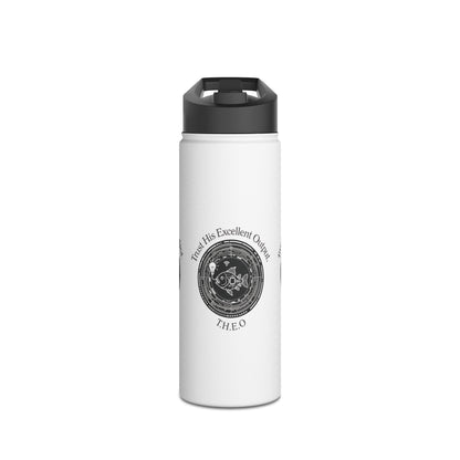 Personalized Initial Quote Fish Stainless Steel Water Bottle