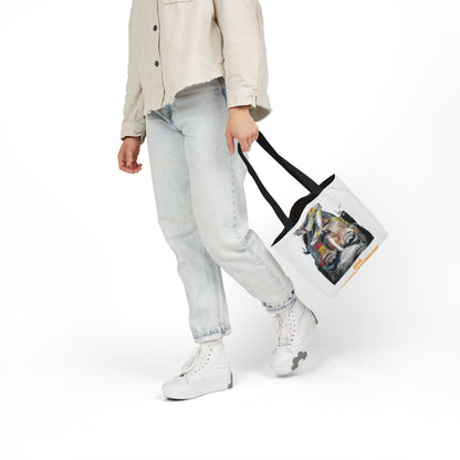 Personalized Initial Quote Khan Canvas Tote Custom Name