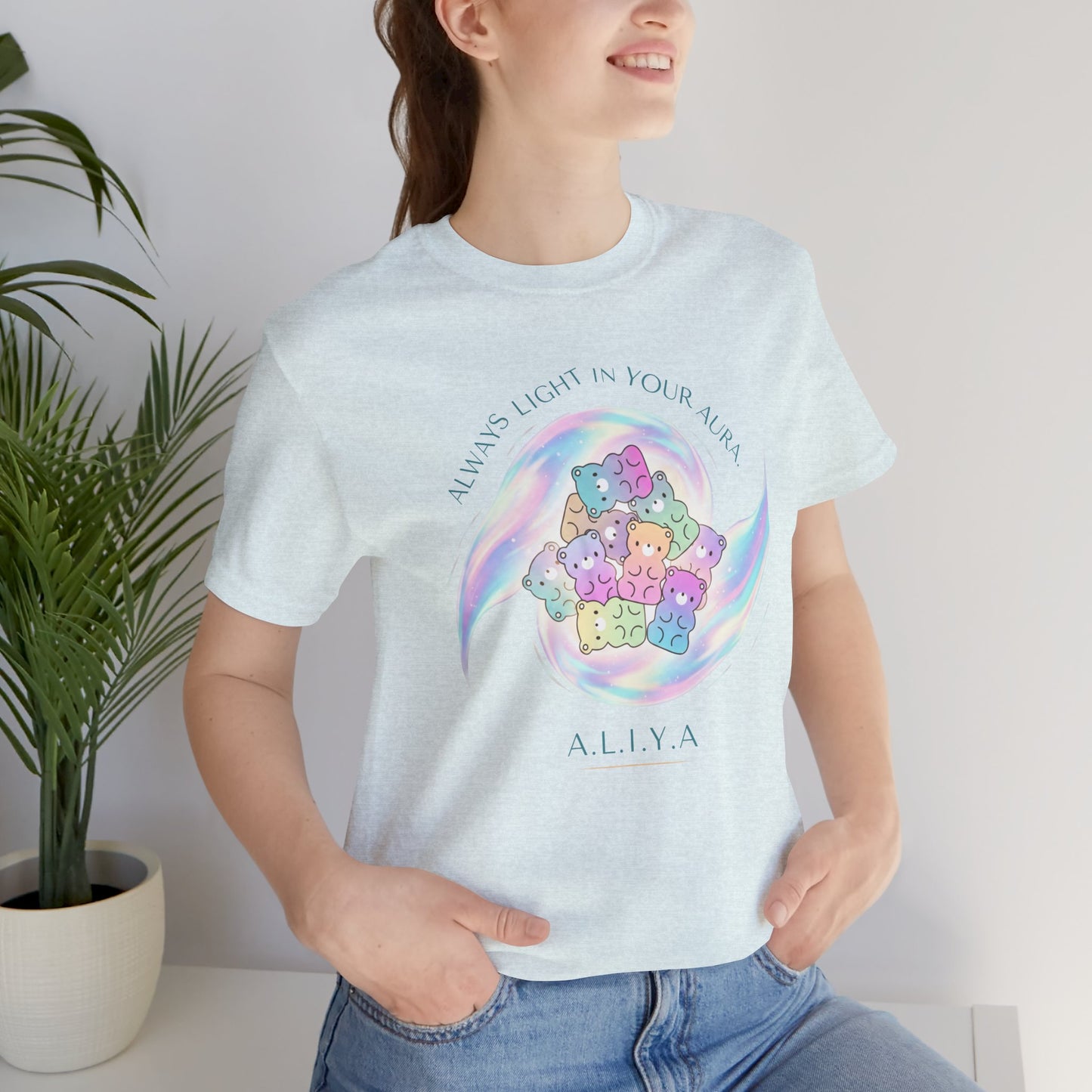Personalized Pastel Teddy Heart Tee