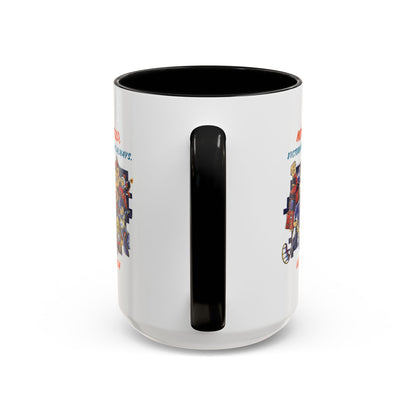 Personalized Victory Cartoon Accent Coffee Mug