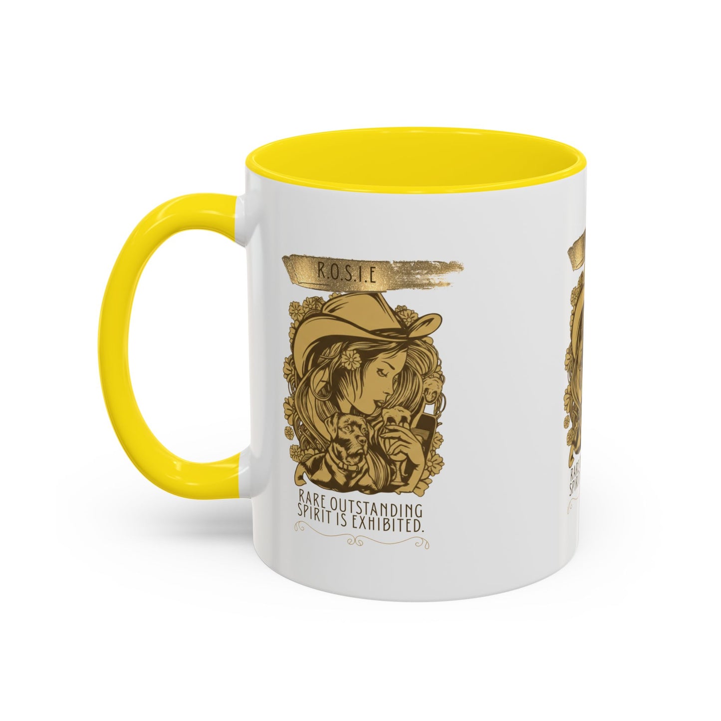 Personalized Golden Girl Accent Coffee Mug
