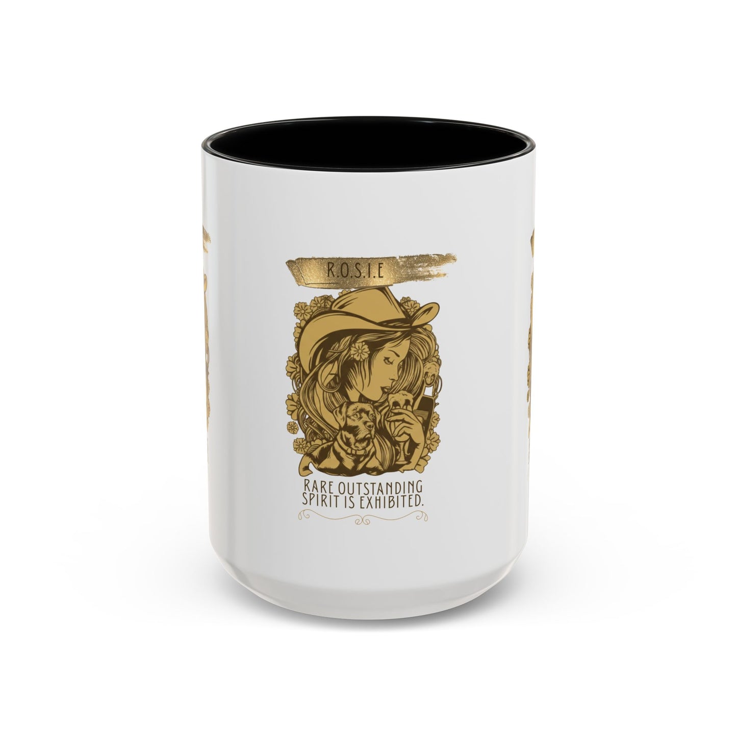 Personalized Golden Girl Accent Coffee Mug
