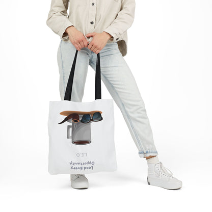 Personalized Initial Quote Sunglasses and Coffee Canvas Tote Custom Name