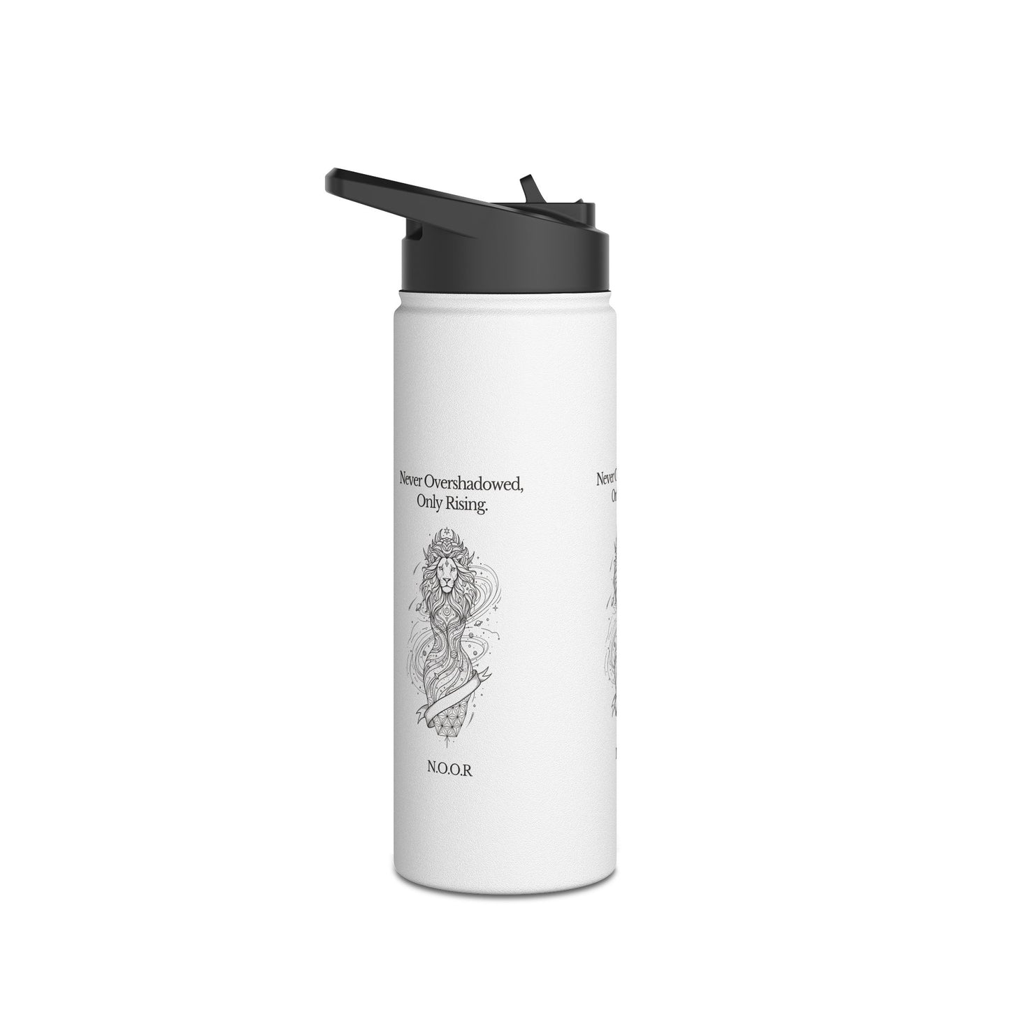 Personalized Initial Quote Girl Lion Stainless Steel Water Bottle