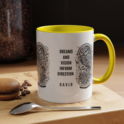 Personalized Owl Vision Accent Coffee Mug