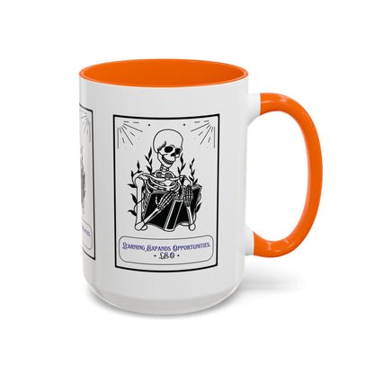 Personalized Initial Skeleton Accent Coffee Mug