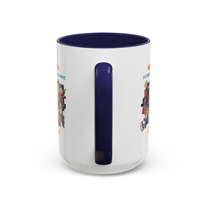 Personalized Victory Cartoon Accent Coffee Mug