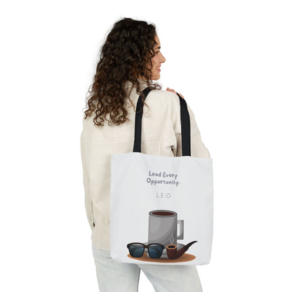 Personalized Initial Quote Sunglasses and Coffee Canvas Tote Custom Name