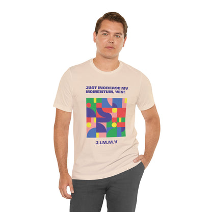 Personalized Momentum Graphic Colorful Geometric Design Tee
