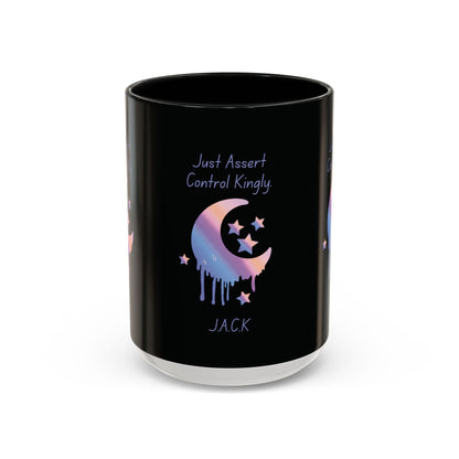 Personalized Moon Dripping Accent Coffee Mug