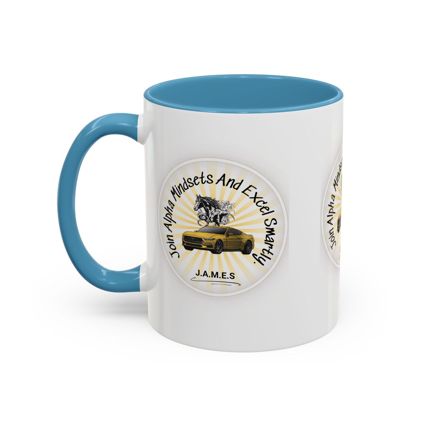 Personalized Car with Horse Accent Coffee Mug
