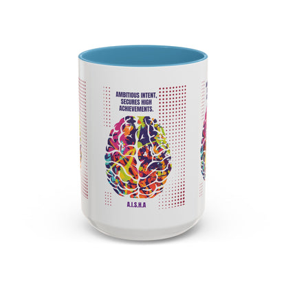 Personalized Initial Brain Accent Coffee Mug