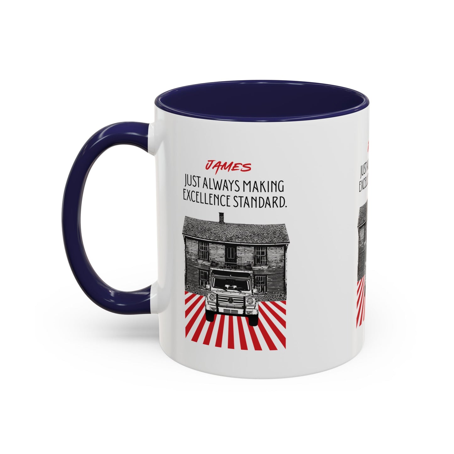 Personalized Vintage Car Accent Coffee Mug