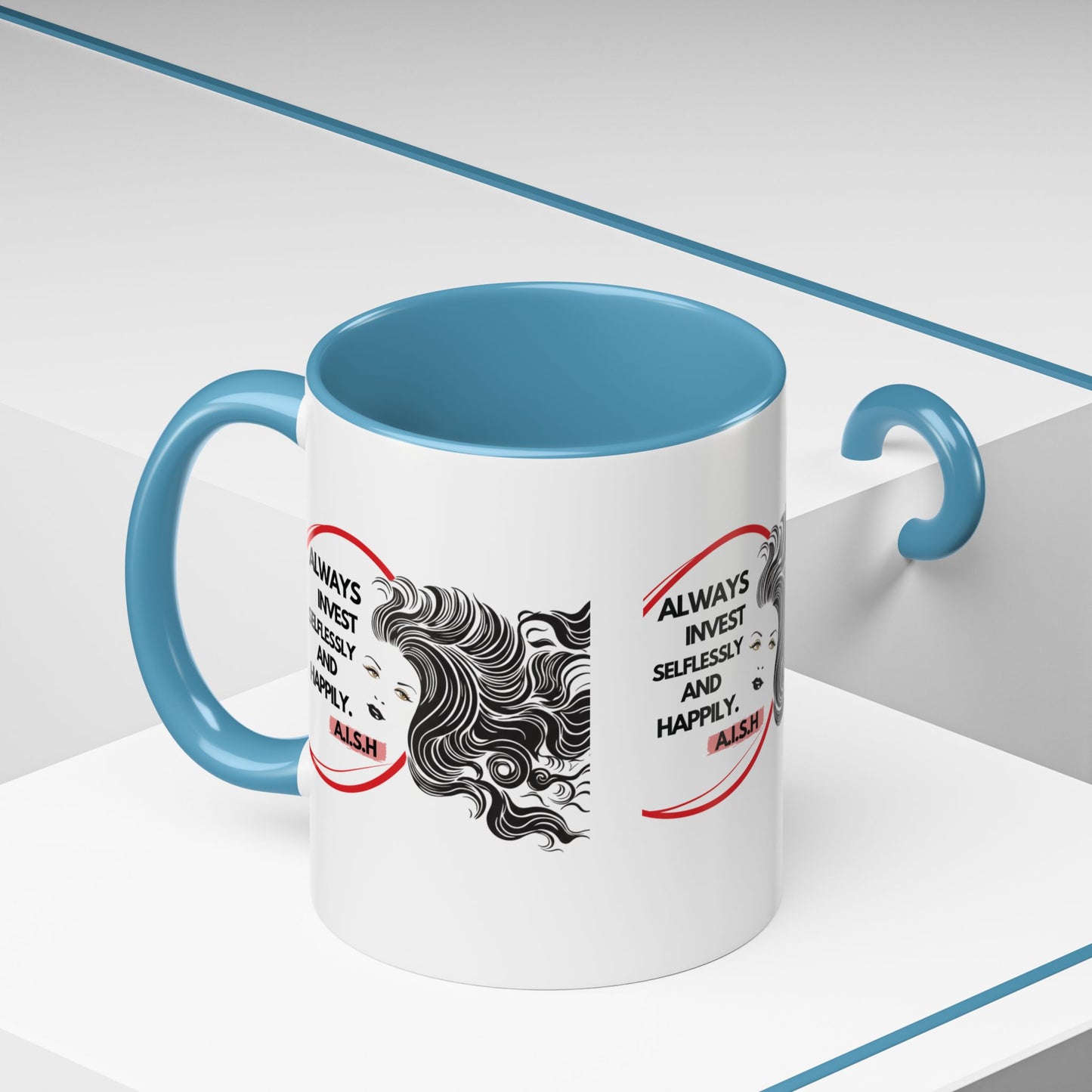 Personalized Inspirational Girl Accent Coffee Mug