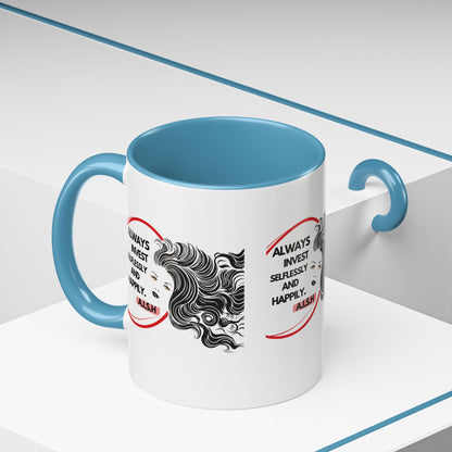 Personalized Inspirational Girl Accent Coffee Mug