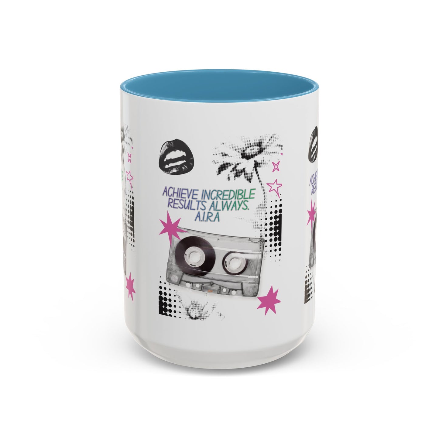 Personalized Cassette Vibes Accent Coffee Mug