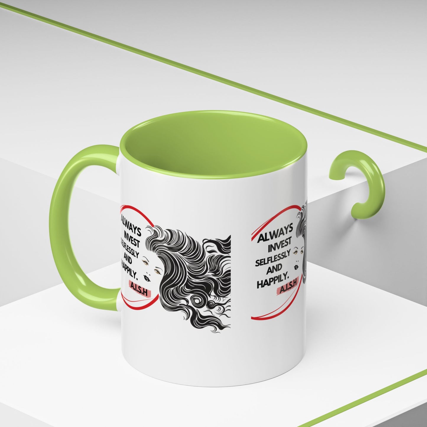 Personalized Inspirational Girl Accent Coffee Mug