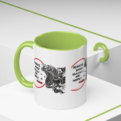 Personalized Inspirational Girl Accent Coffee Mug