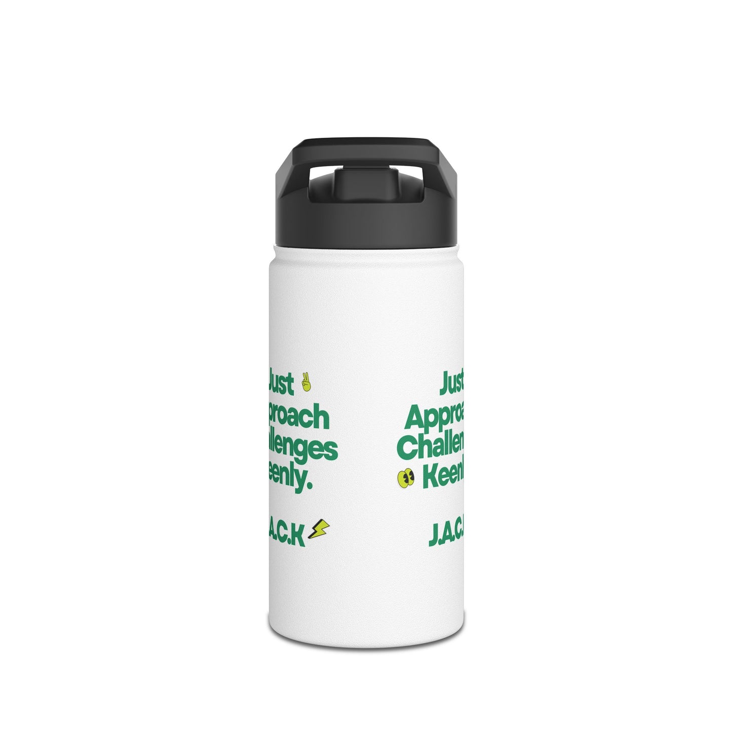 Personalized Initial Quote Simple Message Stainless Steel Water Bottle