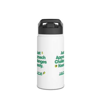 Personalized Initial Quote Simple Message Stainless Steel Water Bottle
