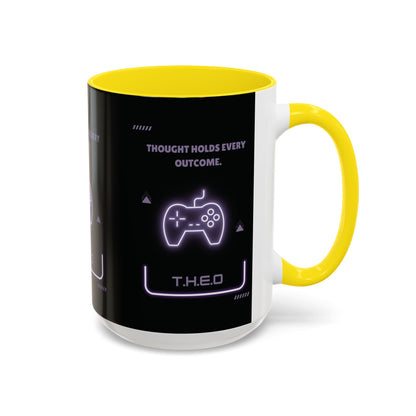 Personalized Initial Game Controller Accent Coffee Mug