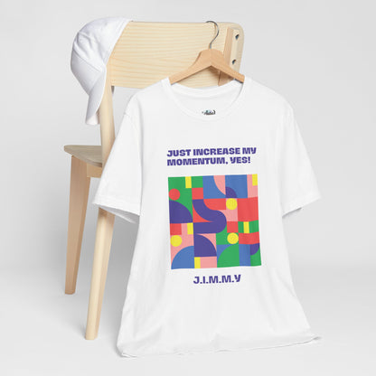 Personalized Momentum Graphic Colorful Geometric Design Tee