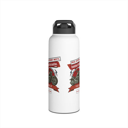 Personalized Initial Quote Motorcycle Stainless Steel Water Bottle