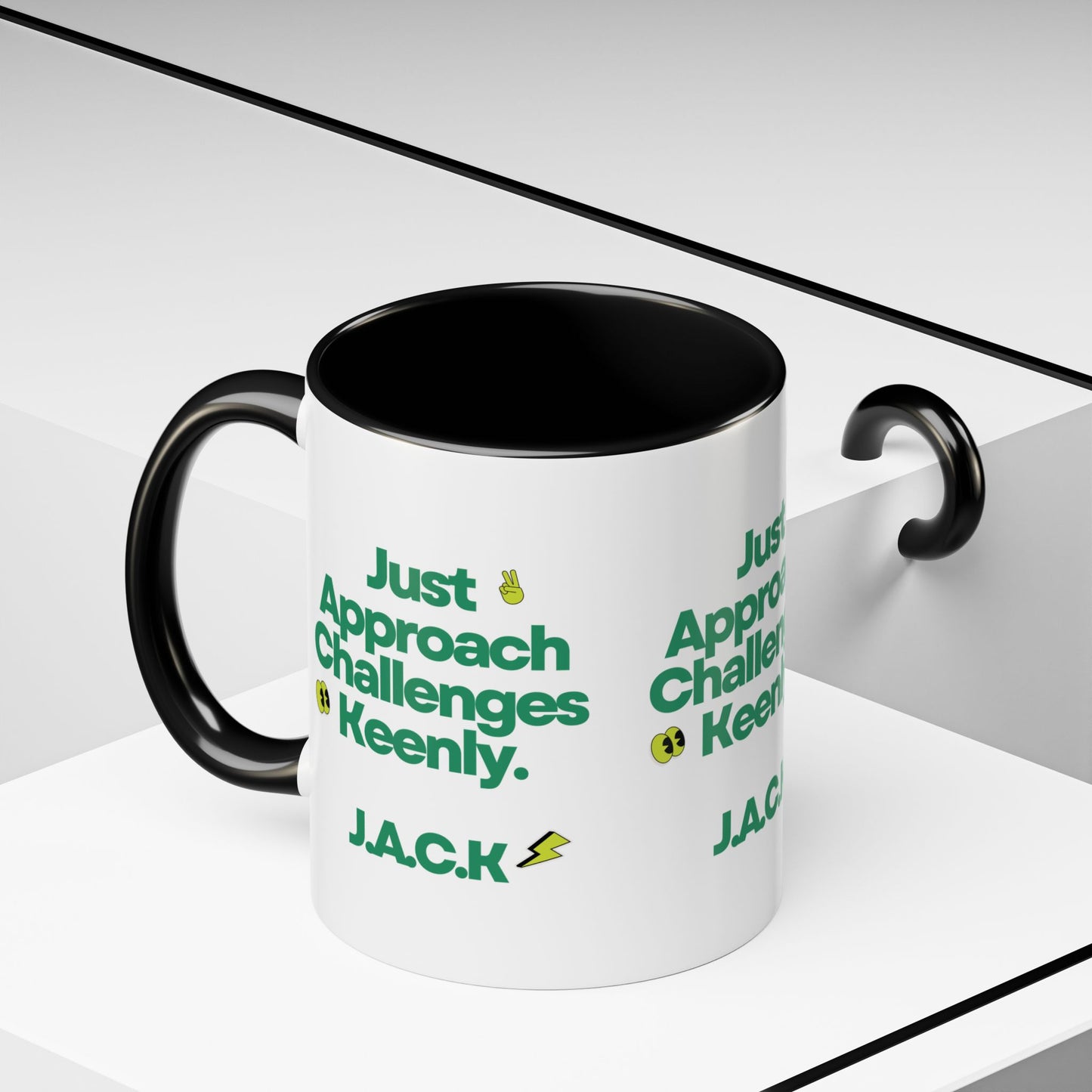 Personalized Simple Message Accent Coffee Mug