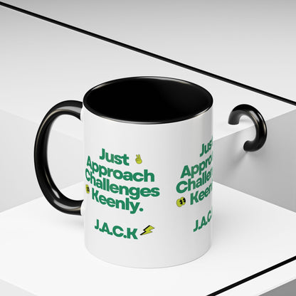 Personalized Simple Message Accent Coffee Mug